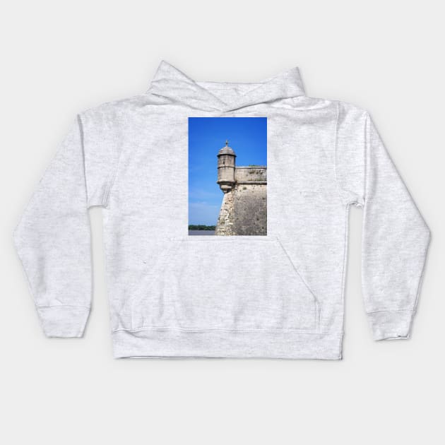 Citadel of Blaye, France Kids Hoodie by Ludwig Wagner